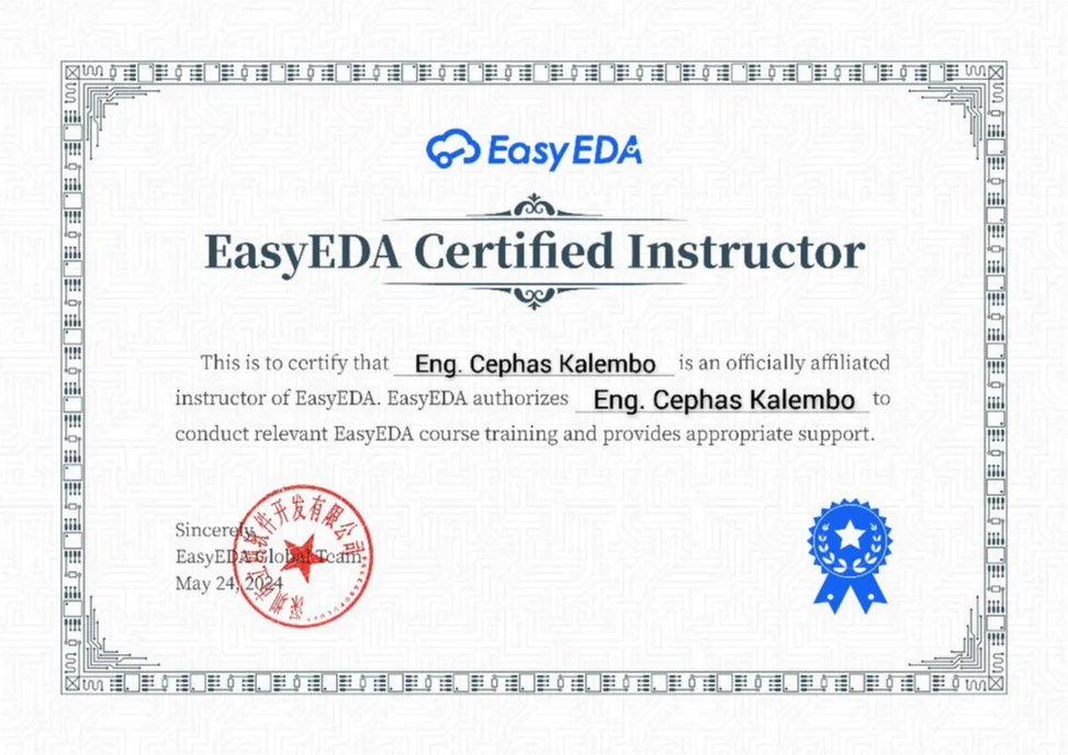 EasyEDA Certified Instructor