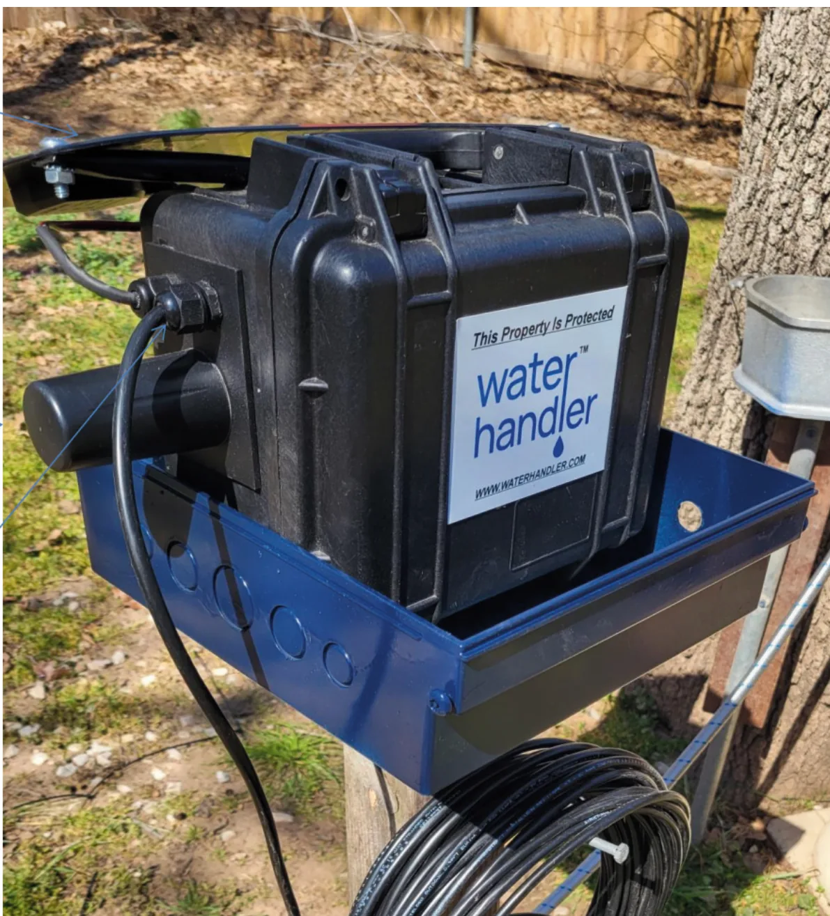 RiverSense: a WaterHandler control box installed at a river for water-quality monitoring